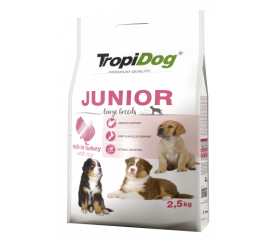 TropiDog Premium Junior L krůta s rýží 2,5kg