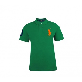Ralph Lauren CUSTOM-FIT Green Big Pony Orange