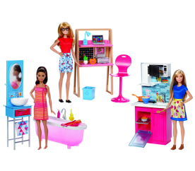 Barbie panenka a nábytek
