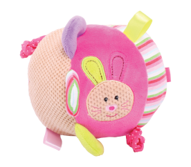 Bigjigs Baby Textilní motorická koule - Králíček Bella