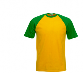 Fruit Of The Loom Tričko BASEBALL Sunflower Green