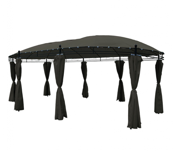 Aga Zahradní altán PAVILON OVAL MC3631 Dark Grey