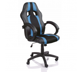 Aga Kancelářské křeslo Racing RS024 Black - Light blue