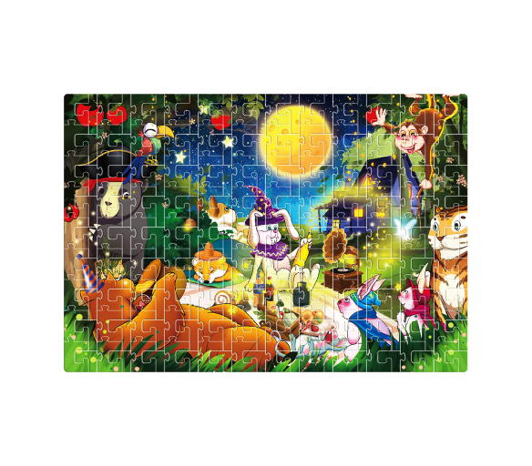 Aga4Kids Dětské puzzle Zvířátka v lese 216 dílků