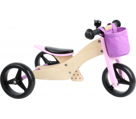 Small Foot Dřevěné odrážedlo Trike 2v1 růžové