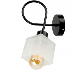 LED nástěnné svítidlo LOFT - 1xE27 - KUBEK WHITE