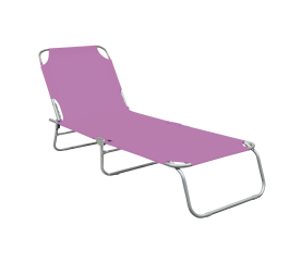 Linder Exclusiv Zahradní polohovací lehátko Fialové 2DAZ114