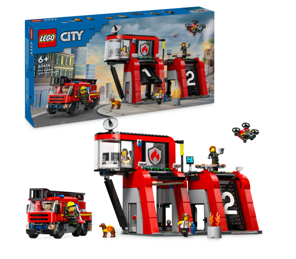 LEGO® City 60414 Hasičská stanice s hasičským vozem