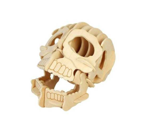 Woodcraft Dřevěné 3D puzzle lebka