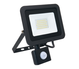 LED reflektor RODIX PREMIUM s čidlem PIR - 30W - IP65 - 2550Lm - studená bílá - 6000K - záruka 36 měsíců