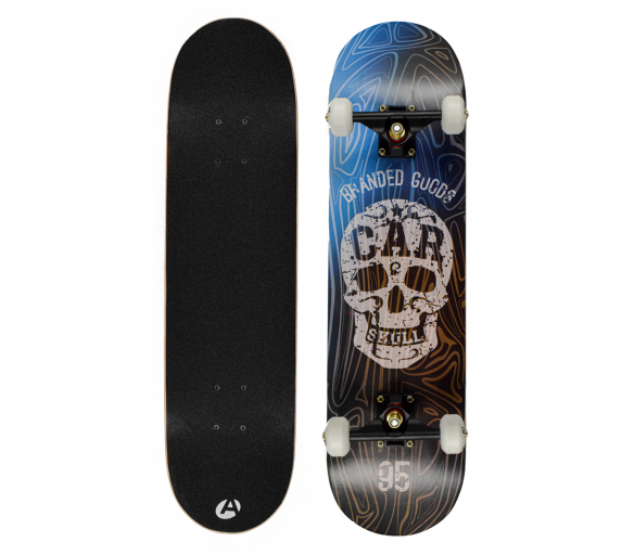 Aurora Skateboard Flip 360 Skull
