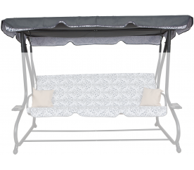 Aga Střecha na zahradní houpačku COMFORTLUX Prestige Grey