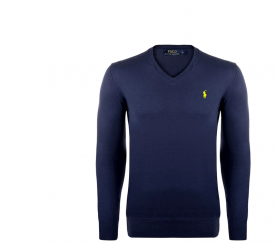 Ralph Lauren Svetr V-NECK SWEATER Newport Navy