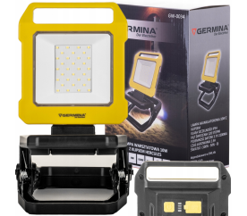 Přenosný nabíjecí LED světlomet s klipem 10W - IP54 - studená barva