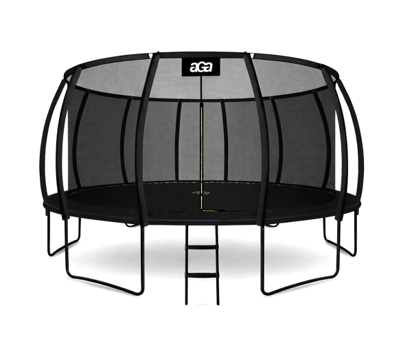 Aga SPORT EXCLUSIVE Trampolína 500 cm Černá + ochranná síť + žebřík - 6SAF033 - II. JAKOST