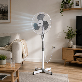 Aga Domácí ventilátor 43 cm Bílý - VENBILY - II. JAKOST