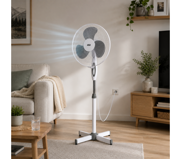 Aga Domácí ventilátor 43 cm Bílý - VENBILY - II. JAKOST