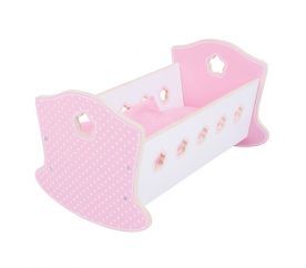 Bigjigs Toys Dřevěná kolébka pro panenky