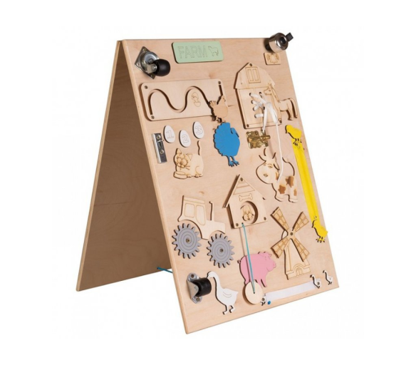 Aga4Kids Edukační oboustranná tabule Farma Přirodní MT15
