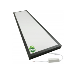 LED panel povrchový černý - 30x120 - 60W - neutrální bílá