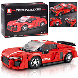 Technické kostky Auto ČERVENÉ ve stylu sportovního kupé 373-dílné ZA5782 univerzální