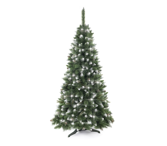 Aga Vánoční stromeček Borovice 180 cm Crystal stříbrná