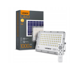 LED solární pouliční lampa 50W s dálkovým ovládáním - neutrální bílá
