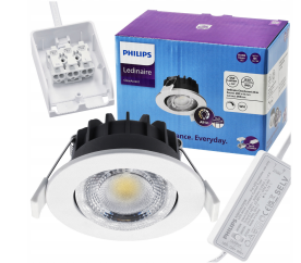 Stropní vestavné svítidlo Spot LED IP44 - 4,5W - 550lm - kulaté - neutrální barva