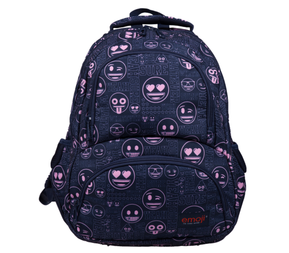 St.RIGHT Školní batoh čtyřkomorový Emoji