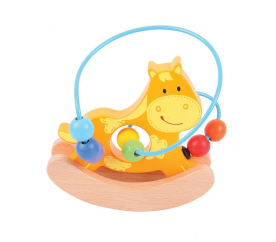 Bigjigs Baby Motorický labyrint houpačka koník