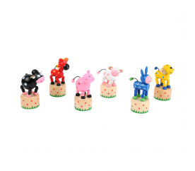 Small Foot Mačkací figurka Zvířátka z farmy 1 ks