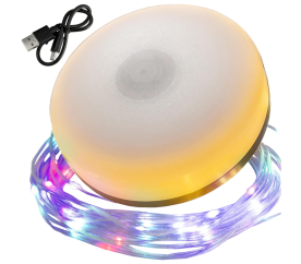 Kempingová lampa nabíjecí LED girlanda na roli 10m RGB IPX4
