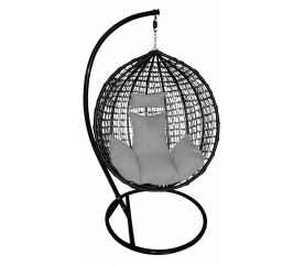 Aga Závěsné křeslo ORTA Black - Grey