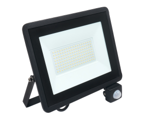 LED reflektor IVO s čidlem PIR - 100W - IP65 - 8550Lm - studená bílá - 6000K
