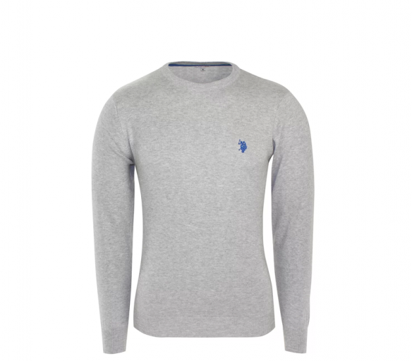 U.S. Polo ASSN. Svetr ROUND-NECK Grey