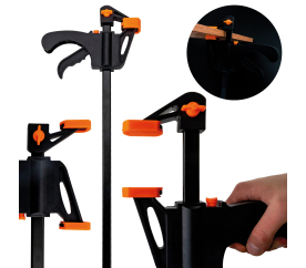 Jednoruční rychloupínací tesařská svorka 630 mm