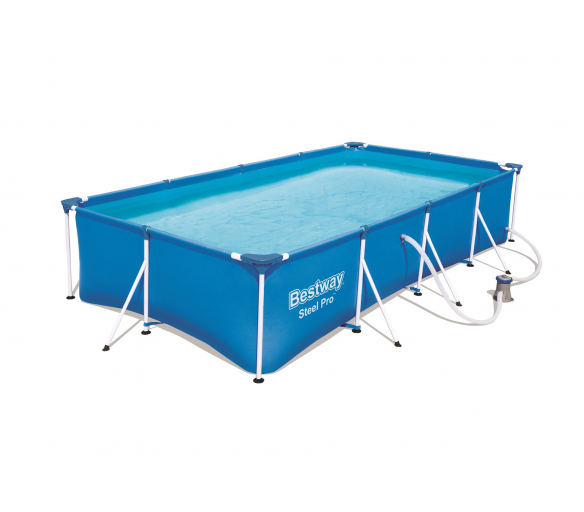 Bestway Steel Pro 4,00 x 2,11 x 0,81 m 56424 + Kartušová filtrace