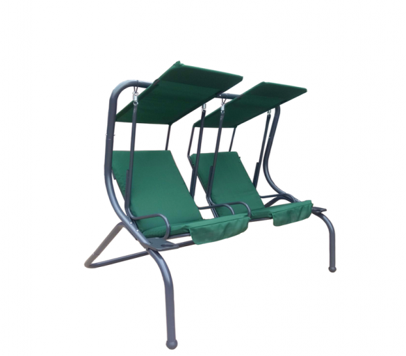 Aga Zahradní houpačka SWING DOUBLE Dark Green