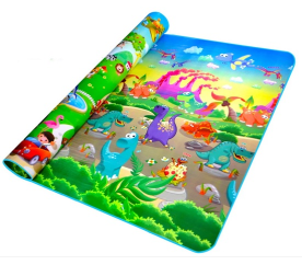 Aga Oboustranná pěnová podložka Dinosauři 200x180cm