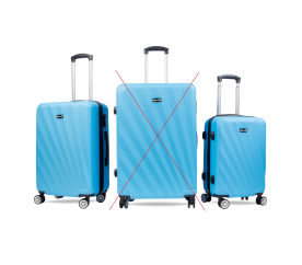 Aga Travel Cestovní kufry, vel. M+S Modrá 2CZ046 - II. JAKOST