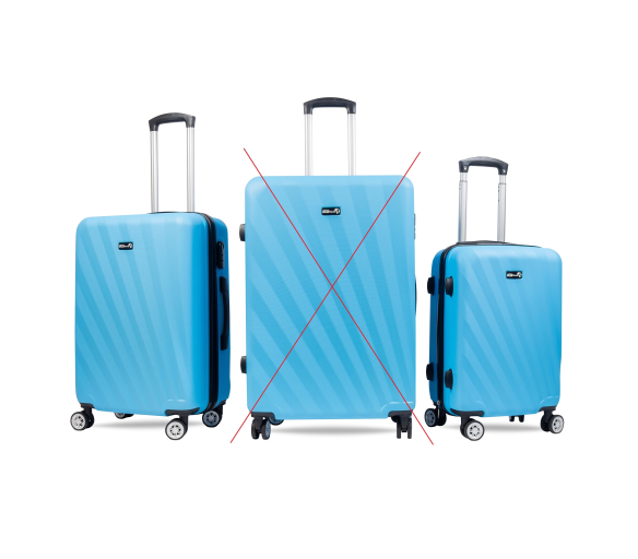 Aga Travel Cestovní kufry, vel. M+S Modrá 2CZ046 - II. JAKOST