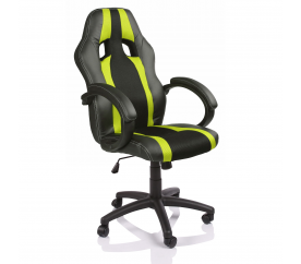 Tresko Herní židle Racing RS026 Black - Light green