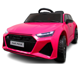 AUDI RS6 GT RED Auto na baterie EVA Kožené dálkové ovládání