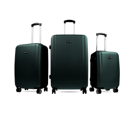 Aga Travel Sada cestovních kufrů MR4656 Tmavě zelená