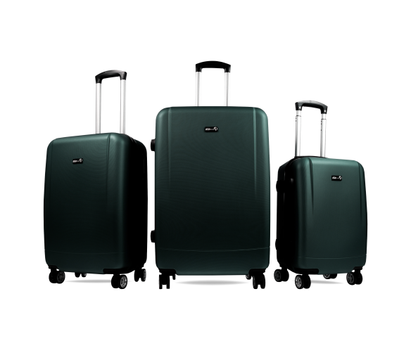 Aga Travel Sada cestovních kufrů MR4656 Tmavě zelená