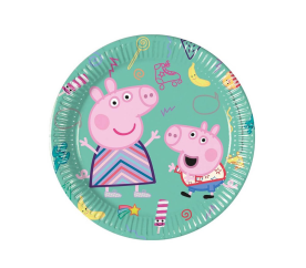 Peppa Pig Papírové talířky Prasátko Peppa 20 cm 8 ks