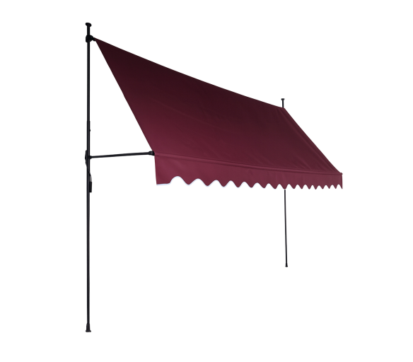 Aga Teleskopická markýza 300x120 cm Vínová