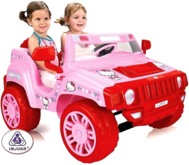 Injusa Elektrické autíčko TWO EVASION HELLO KITTY 12V 2DZ238 - II. JAKOST