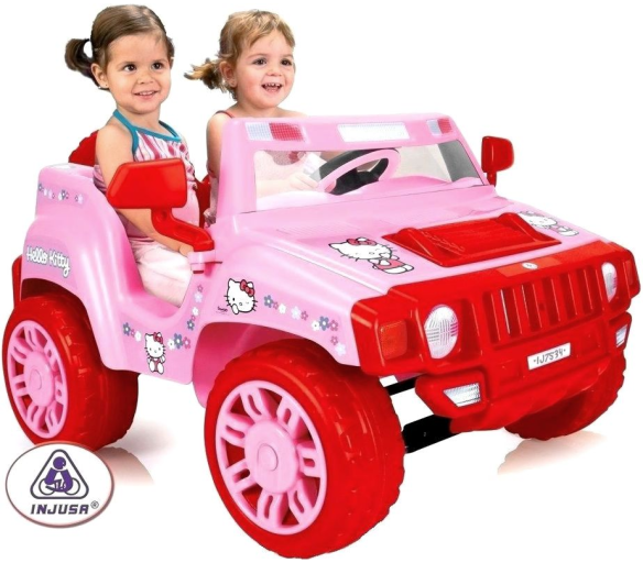Injusa Elektrické autíčko TWO EVASION HELLO KITTY 12V 2DZ238 - II. JAKOST