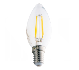 LED žárovka - E14 - 5W - 550Lm - filament - teplá bílá